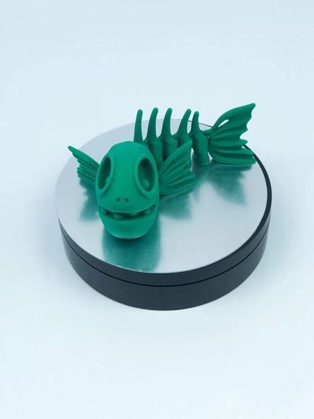 3D Hareketli Balık Figürlü Oyuncak - Yeşil - Resim 2