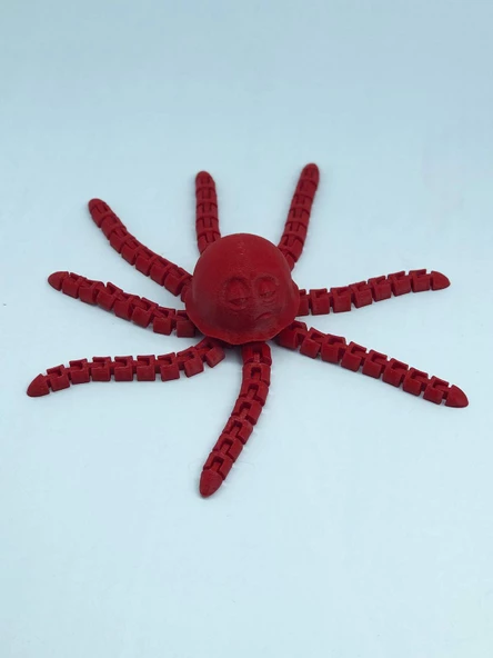 3D Hareketli Deniz Anası Oyuncak & Masa Dekoru -Kırmızı - Resim 2