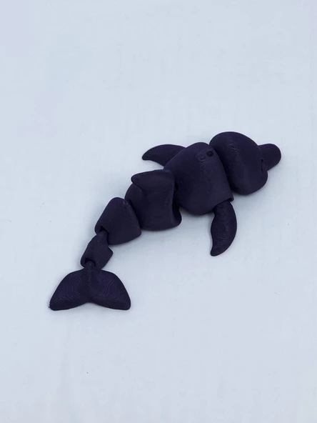 3D Hareketli Yunus Figürlü Oyuncak - Mor - Resim 2