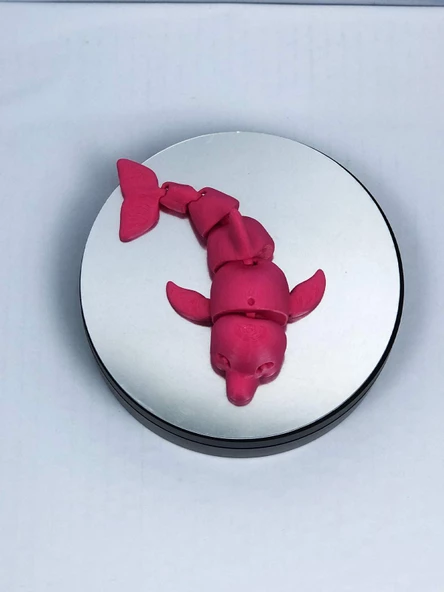 3D Hareketli Yunus Figürlü Oyuncak - Pembe - 5