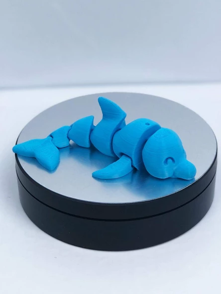 3D Hareketli Yunus Figürlü Oyuncak - Mavi - Resim 7