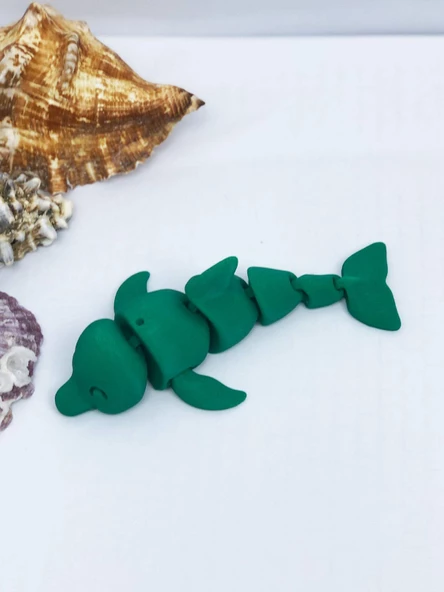 3D Hareketli Yunus Figürlü Oyuncak - Yeşil ürün görseli 1