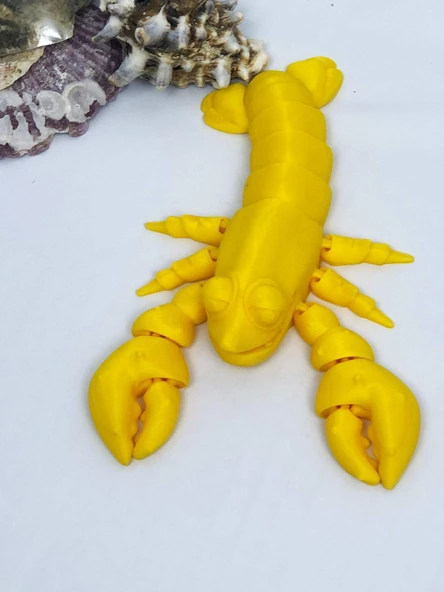 3D Hareketli Istakoz Figürlü Oyuncak - Sarı - Resim 6