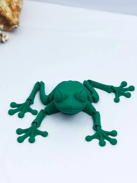 3D Hareketli Kurbağa Figürlü Oyuncak - Yeşil - Resim 3