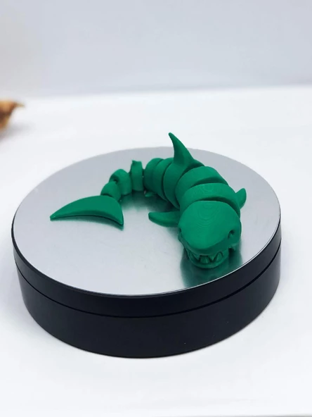 3D Hareketli Köpek Balığı Figürlü Oyuncak - Yeşil - 5