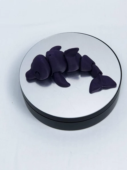 3D Hareketli Yunus Figürlü Oyuncak - Mor - Resim 5