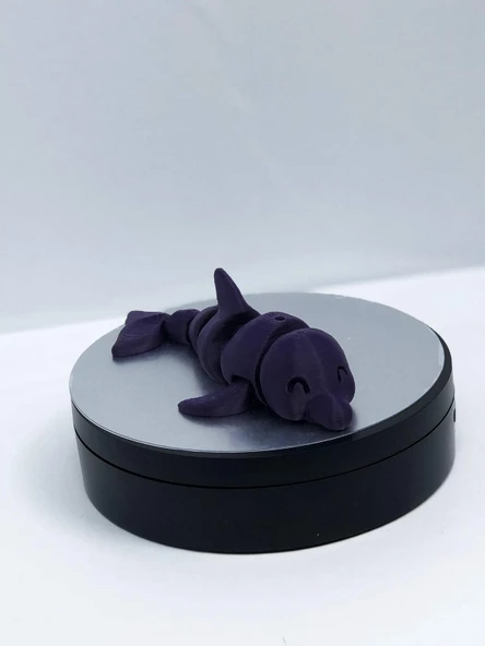 3D Hareketli Yunus Figürlü Oyuncak - Mor - Resim 4