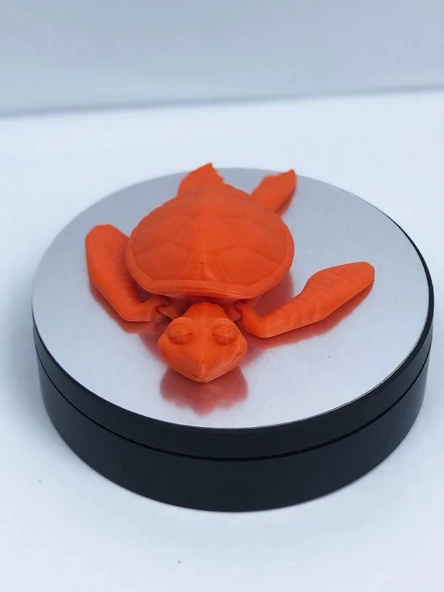 3D Hareketli Kaplumbağa Figürlü Oyuncak - Turuncu - Resim 4