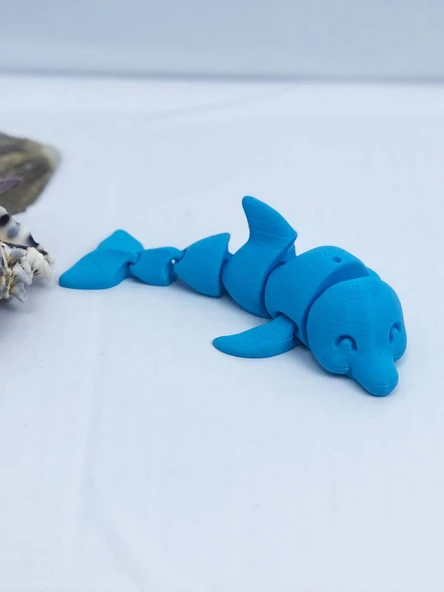 3D Hareketli Yunus Figürlü Oyuncak - Mavi ürün görseli 1