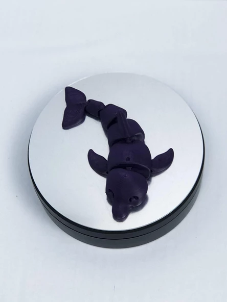 3D Hareketli Yunus Figürlü Oyuncak - Mor - Resim 6