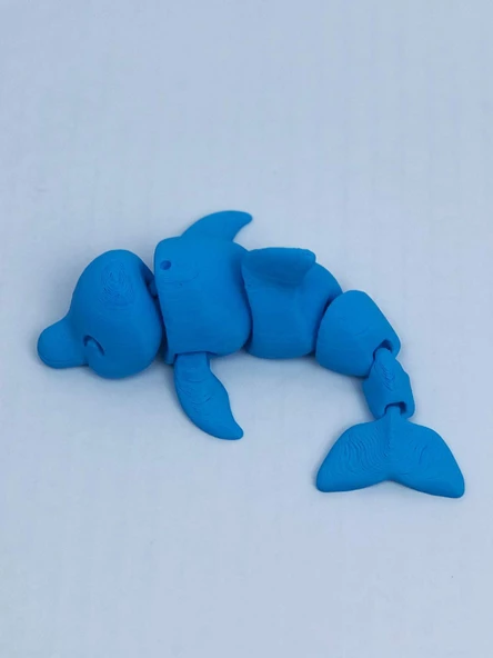 3D Hareketli Yunus Figürlü Oyuncak - Mavi - Resim 4