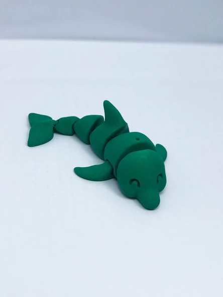 3D Hareketli Yunus Figürlü Oyuncak - Yeşil - Resim 5