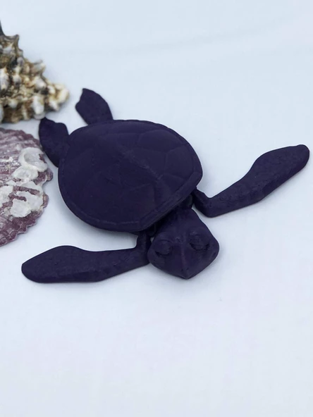 3D Hareketli Kaplumbağa Figürlü Oyuncak - Mor - Resim 7