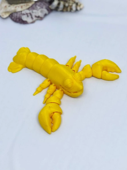 3D Hareketli Istakoz Figürlü Oyuncak - Sarı - Resim 5