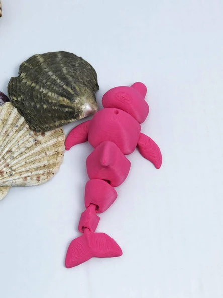 3D Hareketli Yunus Figürlü Oyuncak - Pembe - 4