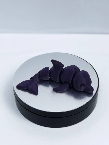 3D Hareketli Yunus Figürlü Oyuncak - Mor - Resim 8