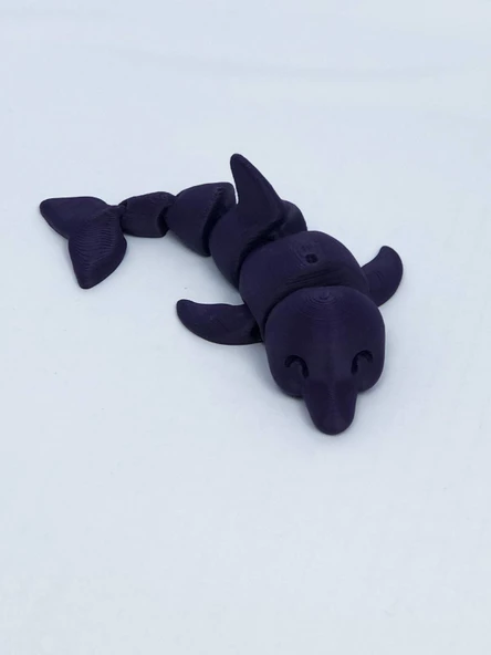 3D Hareketli Yunus Figürlü Oyuncak - Mor - Resim 3