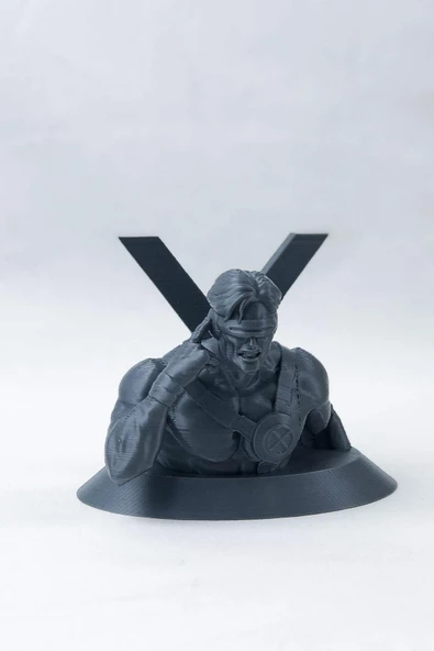 3D Scott Summers, Cyclops Büst, Marvel Karakter Temalı Dekoratif Obje - 4