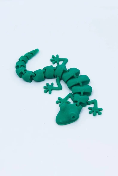 3D Hareketli Oyuncak Kertenkele - Yeşil - Resim 6