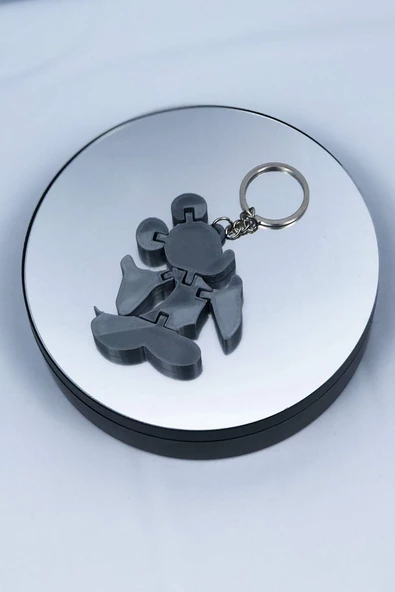 3D Mickey Mouse Figürlü Anahtarlık - 4