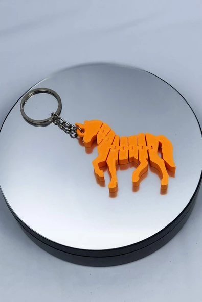 3D At Figürlü Anahtarlık - Resim 2