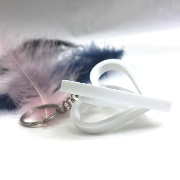 3D Üçlü Kalp Anahtarlık - Resim 3