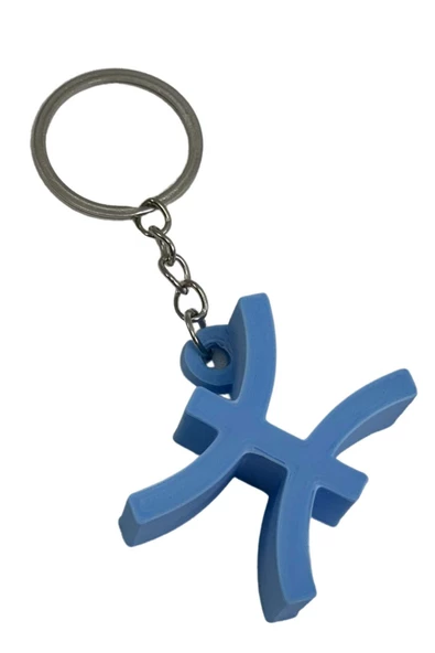 Balık Burcu Anahtarlık Mavi ürün görseli