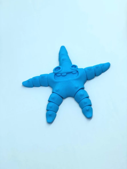 3D Hareketli Deniz Yıldızı Oyuncak - Mavi - Resim 6