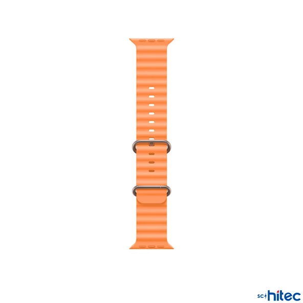 ScHitec GS8 Ultra Android İos HarmonyOs Uyumlu 3 Kordonlu Akıllı Saat Turuncu - Resim 3