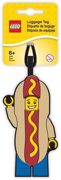 LEGO 5005582 LEGO Hot Dog Guy Luggage Tag