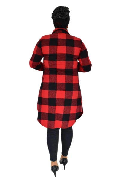 Kadın Oduncu Gömlek Tunik BGL-ST02454 - Resim 12