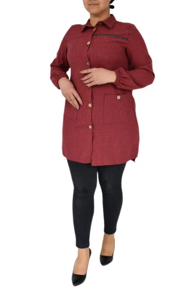 Kadın Kışlık Cepli Tunik BGL-ST02343 - Resim 3