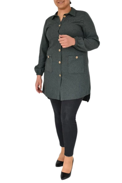 Kadın Kışlık Cepli Tunik BGL-ST02343 - Resim 5