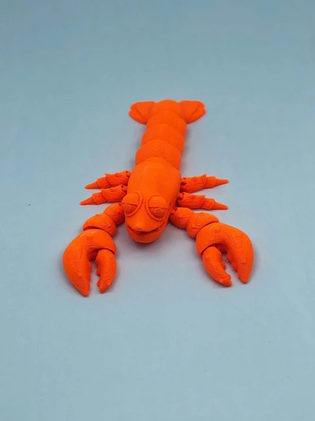 3D Hareketli Istakoz Figürlü Oyuncak - Turuncu ürün görseli 1
