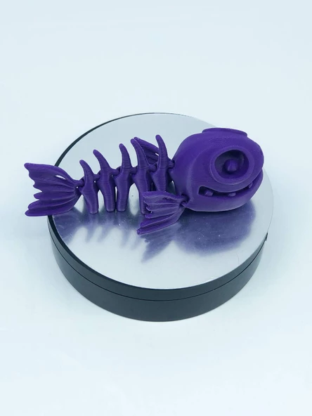 3D Hareketli Balık Figürlü Oyuncak - Mor - Resim 5