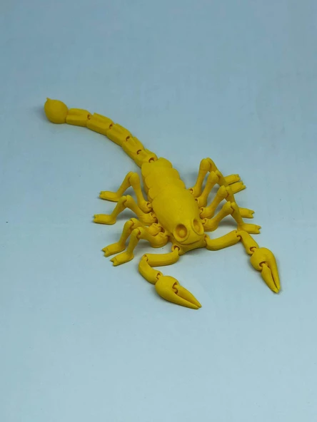 3D Hareketli Akrep Figürlü Oyuncak - Sarı - Resim 5