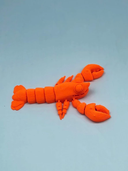 3D Hareketli Istakoz Figürlü Oyuncak - Turuncu - Resim 4