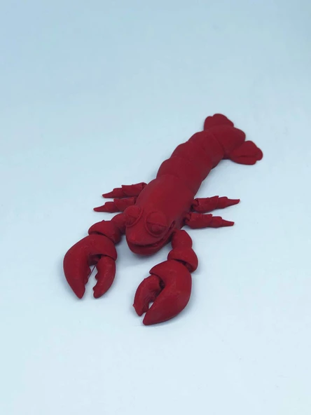 3D Hareketli Istakoz Figürlü Oyuncak - Kırmızı ürün görseli 1