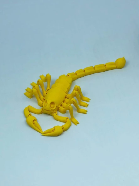 3D Hareketli Akrep Figürlü Oyuncak - Sarı - Resim 3