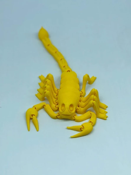 3D Hareketli Akrep Figürlü Oyuncak - Sarı - Resim 8