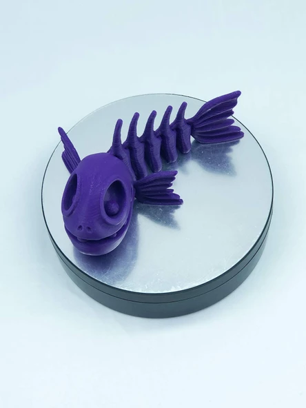 3D Hareketli Balık Figürlü Oyuncak - Mor - Resim 2