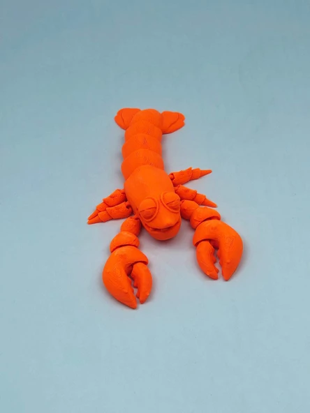 3D Hareketli Istakoz Figürlü Oyuncak - Turuncu - Resim 5