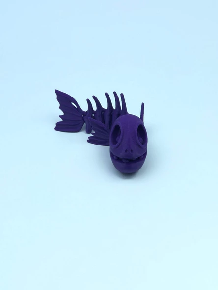 3D Hareketli Balık Figürlü Oyuncak - Mor ürün görseli 1