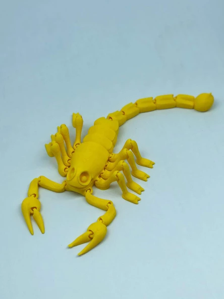 3D Hareketli Akrep Figürlü Oyuncak - Sarı - Resim 7