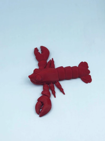 3D Hareketli Istakoz Figürlü Oyuncak - Kırmızı - Resim 2