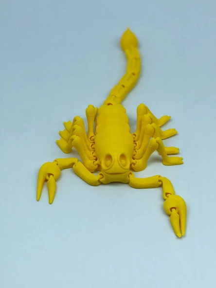 3D Hareketli Akrep Figürlü Oyuncak - Sarı ürün görseli 1