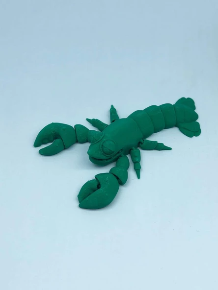 3D Hareketli Istakoz Figürlü Oyuncak - Yeşil - Resim 4