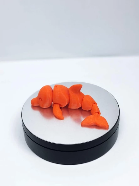 3D Hareketli Yunus Figürlü Oyuncak - Turuncu - 4