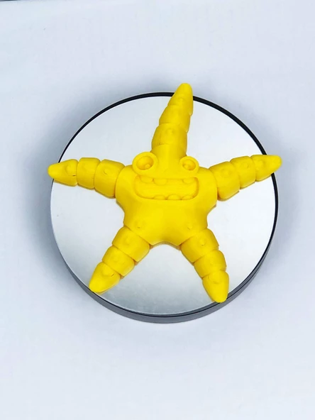 3D Hareketli Deniz Yıldızı Oyuncak - Sarı ürün görseli 1