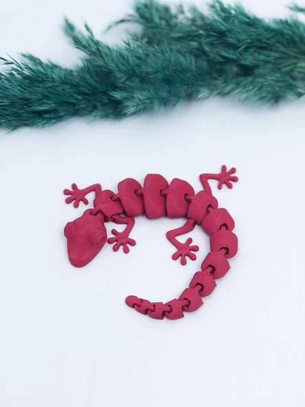 3D Hareketli Oyuncak Kertenkele - Kırmızı - Resim 8